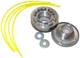 Шпуля VJ Parts для мотокоси металева (Краб) dвн 16, dнар73, h45 арт шп120 - зображення 3