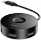 Адаптер Baseus Round Box USB Type-C — USB 3.0/3 х USB 2.0/microUSB Black (CAHUB-G01) - зображення 1