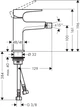 Смеситель для биде Hansgrohe Metropol Matt Black 32520670 - изображение 2