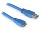 Кабель ATcom USB 3.0 AM/MicroBM 1,8 м blue - зображення 1