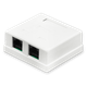 Розетка Logicpower (LP-214) 2-порт. RJ-45, кат.5e FTP - зображення 1
