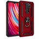 Ударопрочный чехол Serge Ring for Magnet для Xiaomi Redmi Note 8 Pro Красный Без бренда - изображение 1