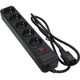 Сетевой фильтр питания Patron 1 m3*1mm2 (SP-1053U) 5 розеток BLACK (EXT-PN-SP-1053U) - изображение 1