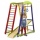 Детский спортивный игровой комплекс Baby Sport SB Кроха мини Дерево Разноцветный 132х85х150 см (1 мини) - изображение 8