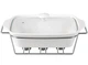 Мармит Kamille Food Warmer керамическая форма 3л 38см с подогревом - изображение 1