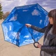 Зонт жіночий навпаки Up-Brella розумний парасольку (смарт парасолька) Блакитне небо - зображення 2