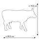 Коллекционная статуэтка корова эмитация шоколадной Cow Parade Vaquita de Chocolat, Size L 30 х 9 х 20 см Нидерланды - изображение 3