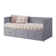 Диван-ліжко IKEA HEMNES з 3 ящиками сірий 603.722.76 - зображення 1