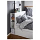 Каркас ліжка з 2 шухлядами IKEA BRIMNES Luröy 160x200 см Білий 891.574.55 - зображення 4