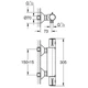 Змішувач для душу термостатичний Grohe Grohtherm 800 34558000 - зображення 2
