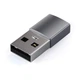 Адаптер Satechi Type-A to Type-C Adapter Space Gray (ST-TAUCM) - зображення 2