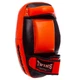 Макивара изогнутая тай-пэд кожаная Twins Special Heroe 8344 размер 31x21x7см Black-Orange - изображение 2