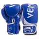 Рукавички для боксу та єдиноборств Venum Heroe PU 8352 Blue-White 10 унцій - зображення 1