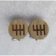 Дерев'яні запонки Коробка Передач Handmade (acs0005974) - зображення 1