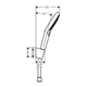 Ручний душ Hansgrohe Raindance Select S PowderRain 120 3jet 160, хром (27668000) - зображення 2