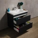 Тумба Fancy Marble Borneo 800 (Borneo 800 + 1308101) серая с раковиной Lucia 800 (25938) - изображение 3
