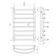 Полотенцесушитель Laris Евромикс П8 500x800 71207148 - изображение 2