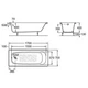 Ванна чугунная Roca Continental 170x70 A21291100R - изображение 2