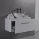 Тумба Fancy Marble FIJI 90 (Fiji 90 + 0304101) белая с каменной столешницей и умывальником Mona 420 (19010) - изображение 2