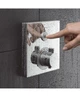 Hansgrohe Термостат для одного споживача, скляний, СМ, білий/хром ShowerSelect (15737400) - зображення 2