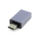 Перехідник Lesko метал USB 3.0 - Type-c OTG Grey для підключення до смартфону флешки - зображення 4