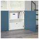Сервант IKEA (ІКЕА) BESTÅ 120х40х192см Valviken темно-синій білий (092.054.98) - зображення 3