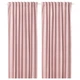 Гардины IKEA (ИКЕА) SANELA 140x300см 2 шт светло-розовые (604.140.16) - изображение 1