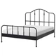 Двуспальная кровать IKEA (ИКЕА) SAGSTUA 160х200см черная (692.688.93) - изображение 1