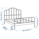 Двоспальне ліжко IKEA (ІКЕА) SAGSTUA 140х200см чорна (892.688.92) - зображення 9