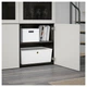 Сервант IKEA (ІКЕА) BESTÅ 120х40х192см Lappviken чорно-коричневий сірий (992.054.70) - зображення 3