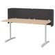 Комп'ютерний стіл (стійка ресепшн) IKEA (ІКЕА) BEKANT 160x80 55см дубовий шпон білий (292.879.83) - зображення 1