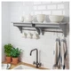Полка IKEA (ИКЕА) TORNVIKEN 50см серая (803.592.12) - изображение 2