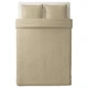 Комплект постельного белья IKEA (ИКЕА) NATTJASMIN 200х200см бежевый (403.280.67) - изображение 5