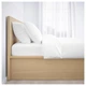 Двуспальная кровать с подъемным механизмом IKEA (ИКЕА) MALM 140х200см дубовый шпон (004.126.85) - изображение 2