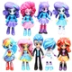 Ігровий набір My Little Pony 9 фігурок героїв 13 см Рарити - Пінкі Пай - Сансет Шімер - Сутінкова Іскорка - Флатершай - Веселка Деш - Дыджей Пон - Флеш Сентри (Великі Рухомі Іграшки Ляльки Травень Літл Поні) - зображення 1
