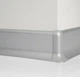 Алюминиевый плинтус Profilpas Metal line 98 высота 70 мм анодированное серебро (Metal Line 98/7) - изображение 2