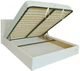 Кровать Двуспальная Chester Comfort 160 х 190 см Лаки White С подъемным механизмом и нишей для белья Белая - изображение 4