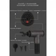 Масажний ударний пістолет Акумуляторний масажер для тіла Fascial Gun 4 насадки+Дошка для віджимань Push Up Board - зображення 14