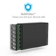 Мережевий зарядний пристрій Anker PowerPort 6 - 60W 6-port USB Power IQ USA cord Black (6949554) - зображення 4