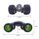 Машина бігфут на радіокеруванні Hyper Tumble Remote Control Racer (Green) - зображення 5