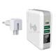Портативный Повербанк Super Charger 6700 mAh Белый беспроводное зарядное устройство USB зарядка телефона сматрофона - изображение 3