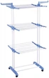 Сушилка для белья напольная 5,4 кг Tiers Garment Rack With Wheels Синий (ICL44) - изображение 6