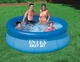 Надувной наливной семейный бассейн Intex Easy Set 244 х 76 см практичный на 2419 литров Blue - изображение 2
