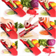 Овочерізка для овочів і фруктів ALLS Mandoline Slicer 6in1 Слайсер терка c контейнером - зображення 8