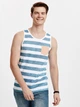 Майка LC Waikiki S Біло-синя (LCW T-shirt -1407-0) - зображення 1