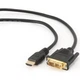Кабель мультимедийный HDMI M to DVI M 1.8m 18+1pin Cablexpert (CC-HDMI-DVI-6) - изображение 1