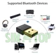 aptX Bluetooth 5.0 + EDR USB адаптер Orico BTA-508-BK чіп RTL8761B Black - зображення 2