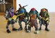 Игровой набор Ninja Turtles Черепашки Ниндзя 4 шт 13 см Леонардо - Донатело - Микиланжело - Рафаель + Оружие - изображение 1