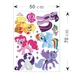 Інтер'єрна вінілова 3D наклейка на стіну My little pony в дитячу 70-50 см ( Декор Кімнати Шпалери Травень Літл Поні ) - зображення 6