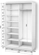Шкаф-купе двухдверный Roko 140х242х60 см ДСП Белый (20200027357) - изображение 2